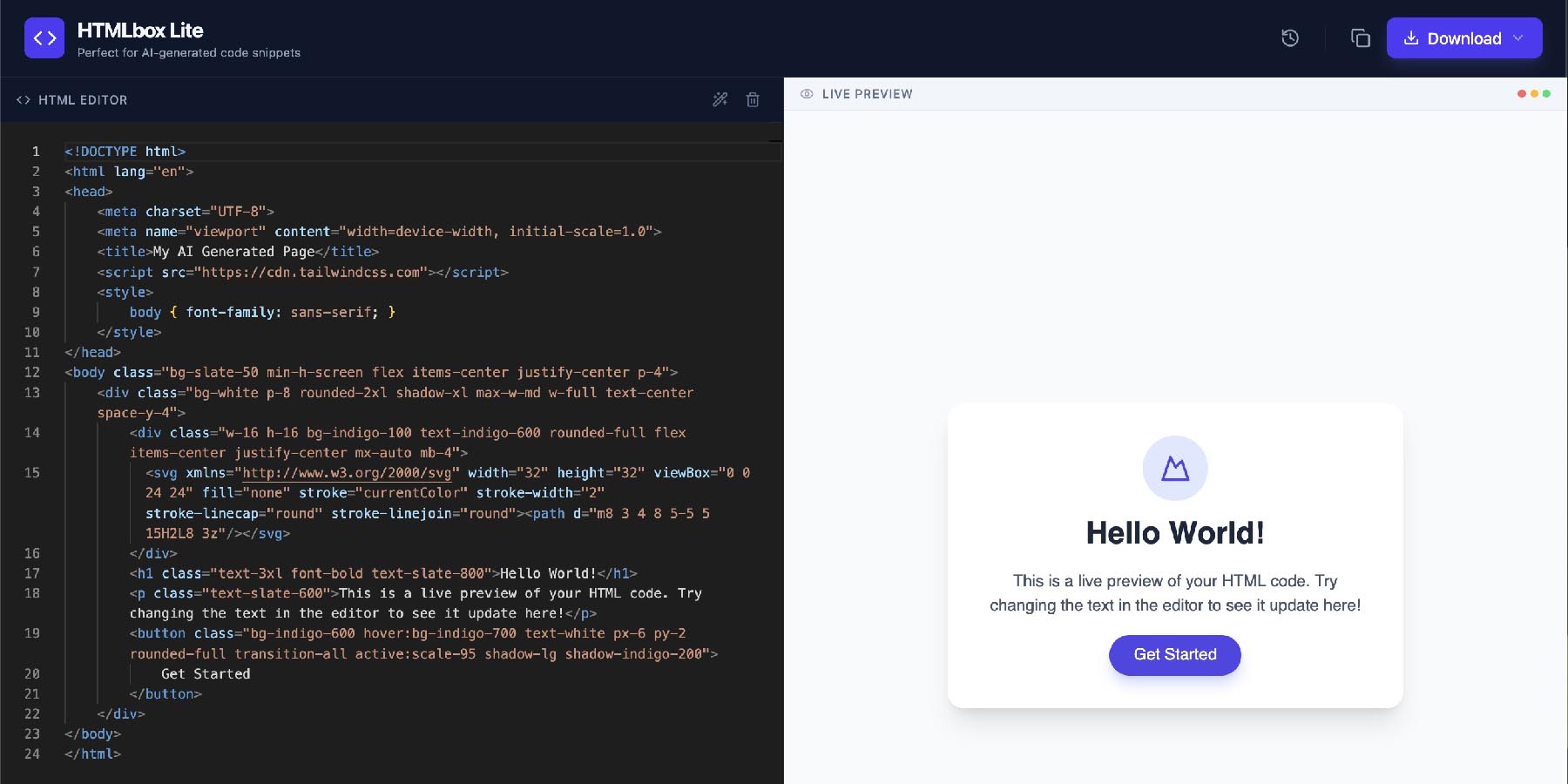 HTMLbox Lite Interface